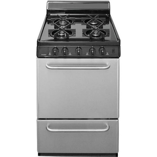 Premier 24 In. 2.97 Cu. Ft. Freestanding Sealed Burner Gas Range In Stainless Steel