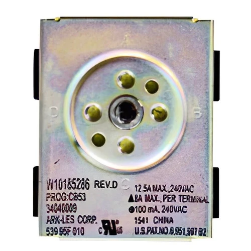 Whirlpool Replacement Surface Element Control Switch For Range, Part#wpw10185286