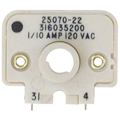 Electrolux Replacement Spark Ignitor Switch For Range, Patr#316035200