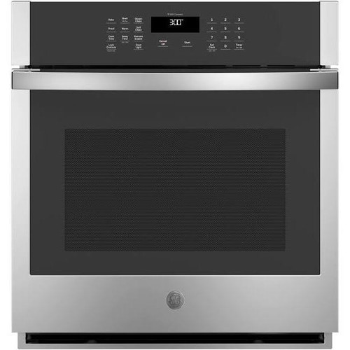 GE 27 In. 4.3 cu. ft. Built-In Single Wall Oven, Smarthq, Self-Clean, Stainless Steel, ADA