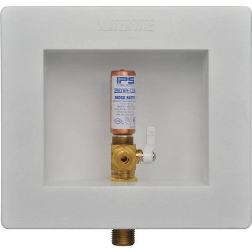 Ips Ips Water-Tite Icemaker Box 1/4 Turn Valve, Water Hammer Arrestor, Lead Free