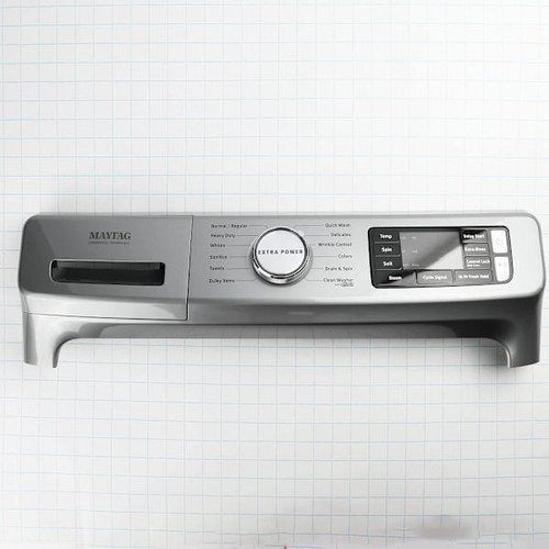 Whirlpool Replacement Chrome Control Panel For Washer, Part # W11325573