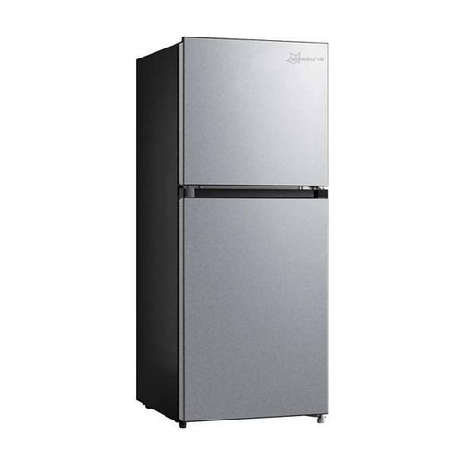 Seasons ENERGY STAR 4.5 cu. ft. 18 In. W COMPACT Top Freezer Refrigerator, Stainless Steel Look