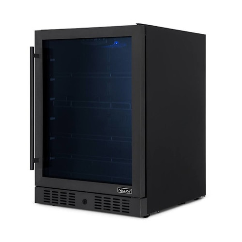 NewAir 177-Can Built-In Or   Black Beverage Fridge - 24"