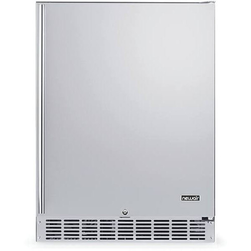 Newair 24 In. 160-Can Outdoor Cooler Fridge W/ Auto-Closing Door (Stainless Steel)
