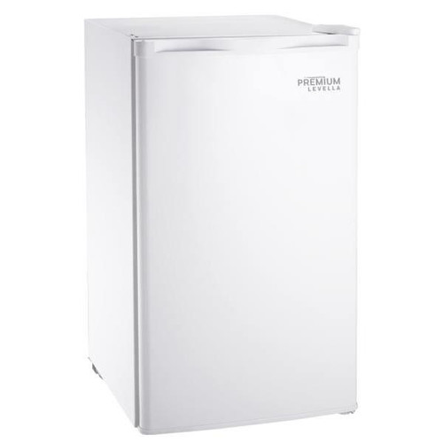Premium Levella 3.2 Cu Ft Mini Fridge With Freezer Compartment In White