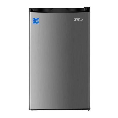 Premium Levella Compact Refrigerator 4.4cf Silver W/ Chiller