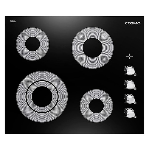 Cosmo 24" Electric Ceramic Glass Cooktop With 4 Elements