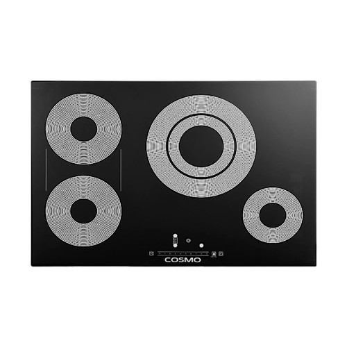 Cosmo 30" Electric Ceramic Glass Cooktop With 4 Burners Triple Zone Element