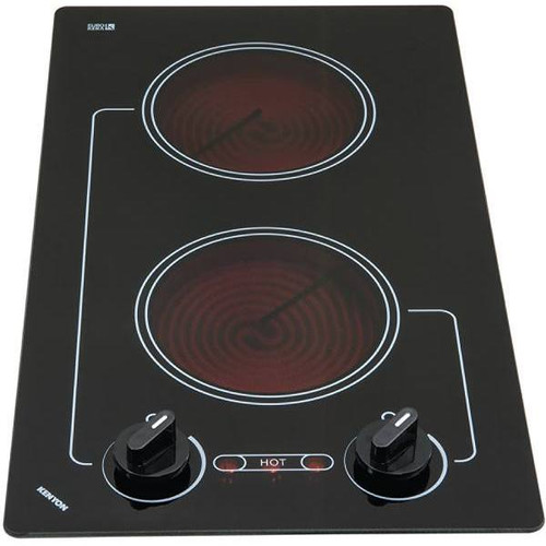 Kenyon Caribbean 12 In. 120 V Black Radiant Electric Cooktop In W/ 2-Elements