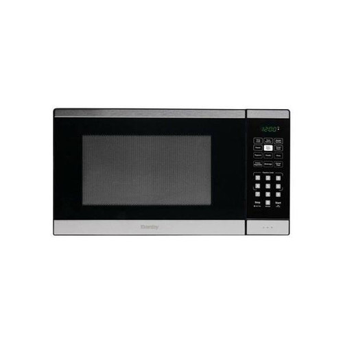 Danby 1.1 Cu. Ft. 700 Watt Countertop Microwave, Stainless Steel