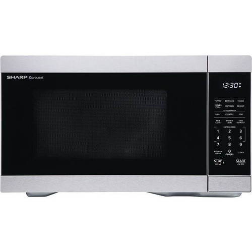 Sharp 1.1-Cu. Ft. Countertop Microwave Oven In Stainless Steel