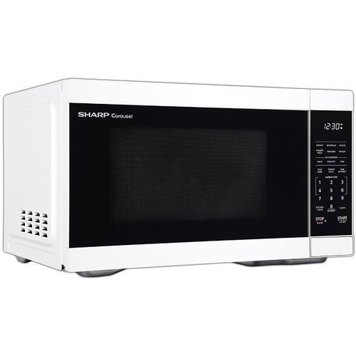 Sharp 1.1-Cu. Ft. Countertop Microwave Oven In White