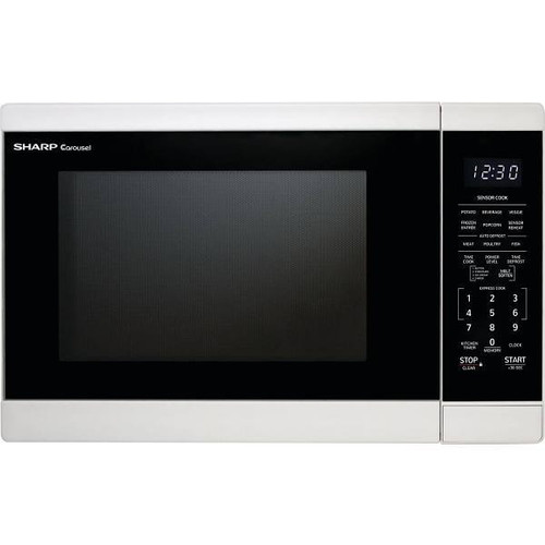 Sharp 1.4-Cu. Ft. Countertop Microwave Oven In White
