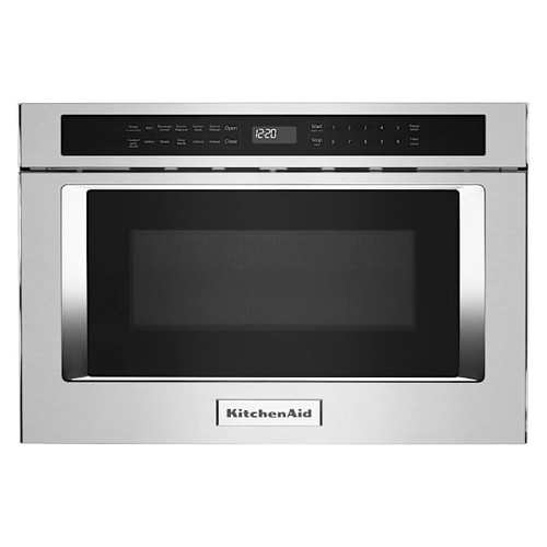 KitchenAid 1.2 Cu. Ft. Under-Counter Microwave Oven Drawer with Auto Touch, Stainless Steel