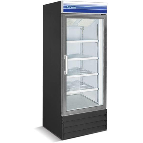 Norpole 13 Cu. Ft. 1 Door Merchandiser Freezer, Black NPGF1-S13B