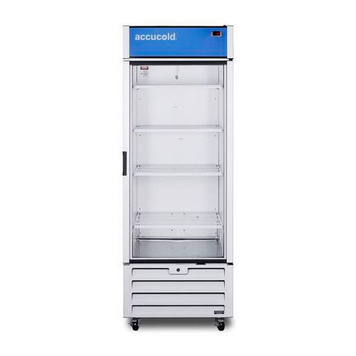 Summit 21.34 Cu Ft Commercial Beverage Refrigerator, Glass Door, Front Lock