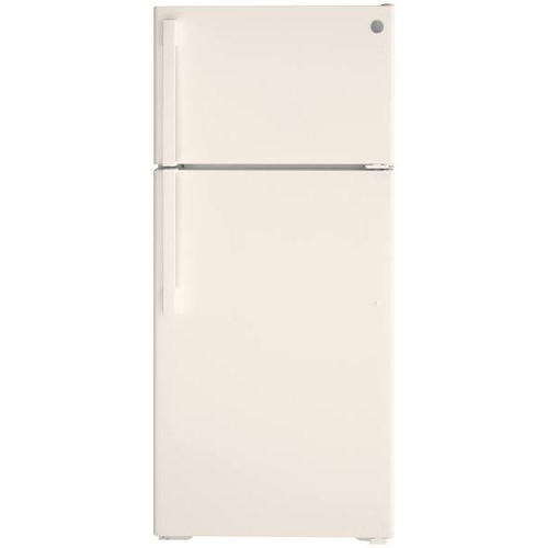GE ENERGY STAR 16.6 cu. ft. 28in. Top Freezer Refrigerator, Bisque, ADA