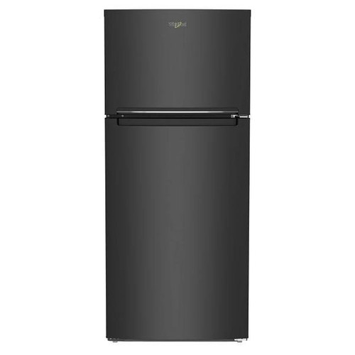 Whirlpool ENERGY STAR 16.3 cu. ft. 28 In. W Top Freezer Refrigerator, Black