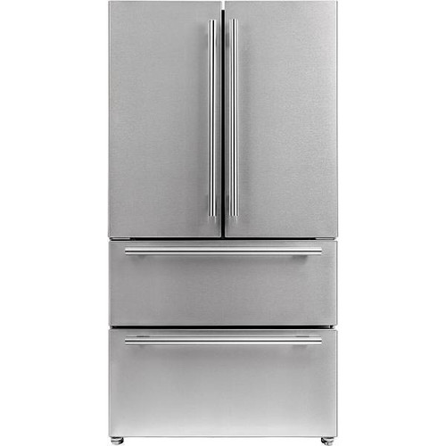 Forno Moena Bellamonte 36 Inch French Door Refrigerator, 19.2 Cubic Feet