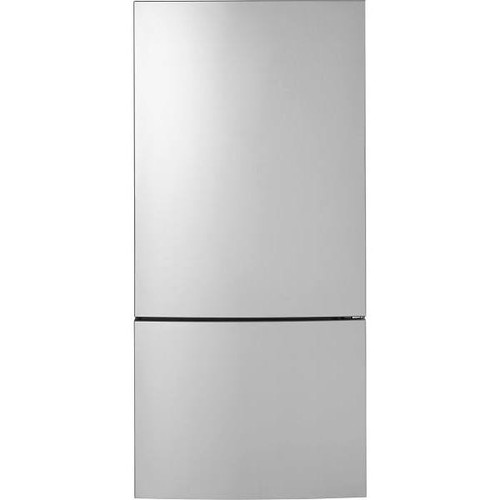 GE ENERGY STAR 17.7 cu. ft. 31in. Bottom Freezer Refrigerator, Stainless Steel, ADA
