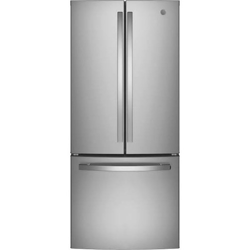 GE ENERGY STAR 20.8 cu. ft. 30in. French Door Refrigerator With Ice Maker, Stainless Steel