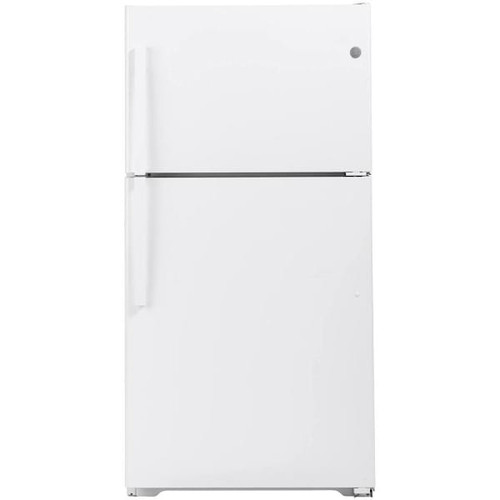 GE ENERGY STAR 21.9 cu. ft. 33in. Top Freezer Refrigerator, White, ADA