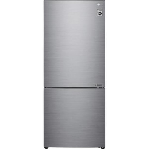 Lg 14.7 Cu. Ft. Bottom Freezer Refrigerator In Platinum Silver