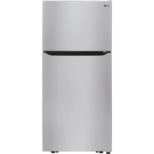 Lg 20-Cu. Ft. Refrigerator With Top-Mount Freezer, Stainless Steel