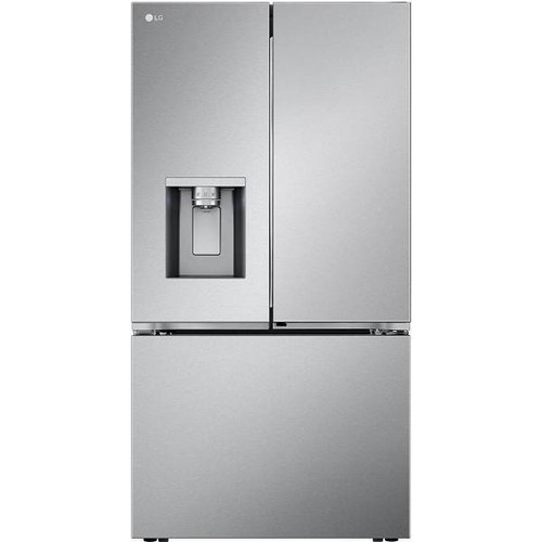 LG ENERGY STAR 26 Cu. Ft. 3-Door French Door Refrigerator With Ice Maker, Silver, ADA