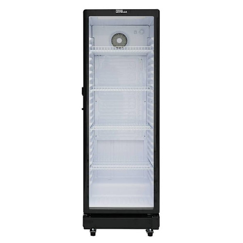 Premium Levella 10.0 Cu. Ft. Glass Door Display Fridge Prns10070dx Black