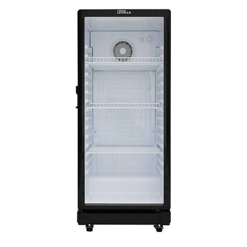 Premium Levella 6.0 Cu. Ft. Glass Door Display Fridge Prns6070dx Black