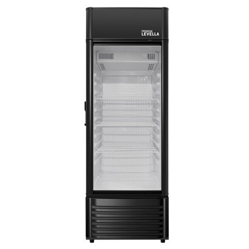 Premium Levella 6.5 Cu. Ft. Commercial Beverage Fridge In Black