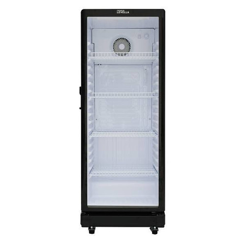 Premium Levella 7.1 Cu. Ft. Glass Door Display Fridge Prns7170dx Black