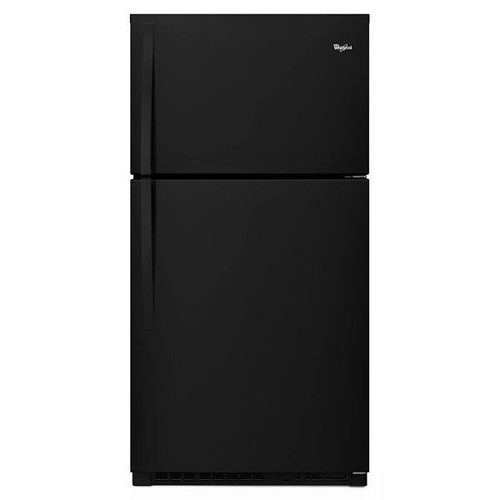 Whirlpool ENERGY STAR 21 cu. ft. 33 In. Top Freezer Refrigerator, Black, ADA