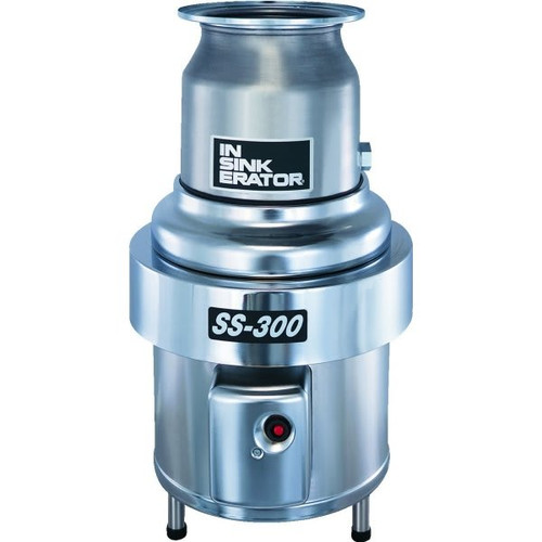 InSinkErator Ss-300 Series 3 HP Commercial Garbage Disposal, Large Capacity, 3 Phase, 208-230 V