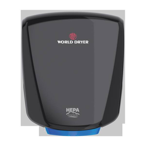 World Dryer Hepa-Filtered Verdedri Hand Dryer Black Q-162A2