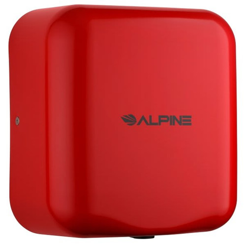 Alpine Industries Hemlock Automatic High-Speed Hand Dryer Red 120v