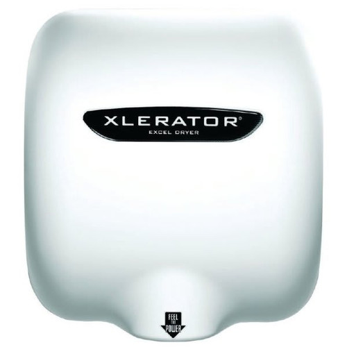Xlerator High Speed Hand Dryer White Mtl Cover Noise Reduction Nozzle 110-120v