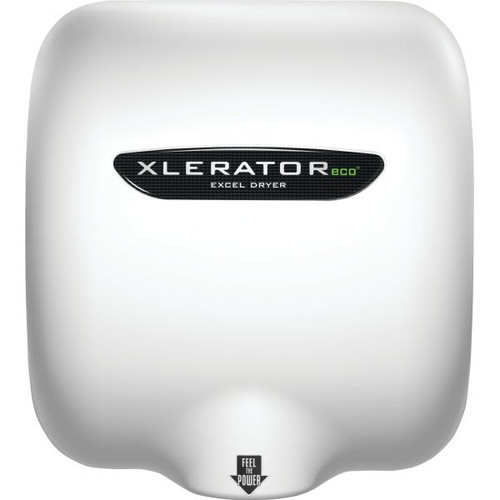 Xleratoreco No Heat Hand Dryer White Epoxy Painted Metal Cover 110-120v