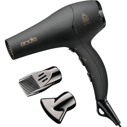Andis Pro Dry Soft Grip Tourmaline Ceramic Dryer, 1875 Watt, Black