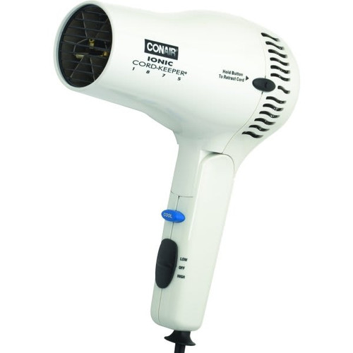 Conair Cord Keeper Handheld 1875 Watt Hair Dryer White