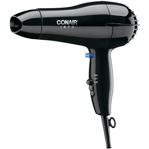 Conair Handheld 1,875 Watt Hair Dryer, Black