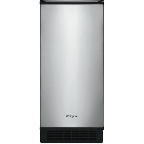 Whirlpool 15 In. 50 Lb. Fingerprint-Resistant Built-In Ice Maker (Stainless Steel)