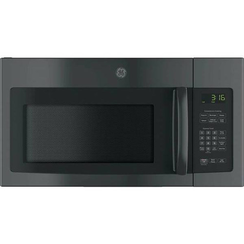 GE 1.6 cu. ft. Over The Range Convertible Top Vent Microwave, Black JVM3162DJBB