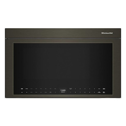 KitchenAid 1.1 cu. ft. Multifunction Over-The-Range Convertible Microwave, Air Fry, Flush Design, Black Stainless Steel