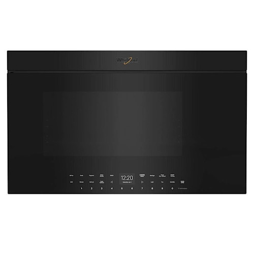 Whirlpool 1.1 Cu.ft. Over The Range Convertible Microwave With Air Fry, Flush Design, Black