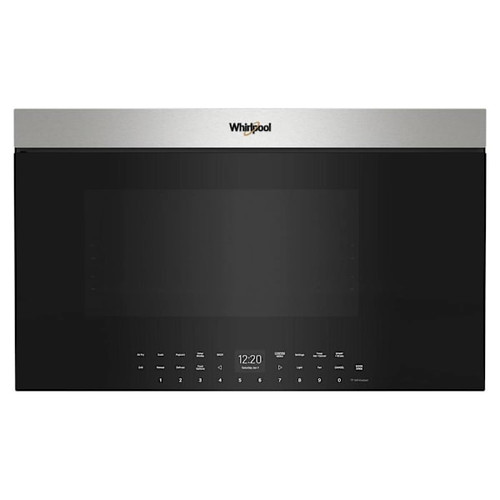 Whirlpool 1.1 Cu.ft. Over The Range Convertible Microwave With Air Fry, Flush Design, Stainless Steel