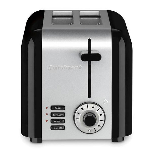 Conair Cuisinart 2-Slice Toaster Black With Stainless Case Of 4