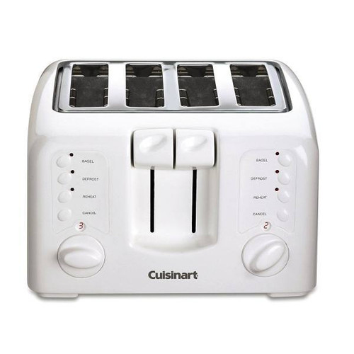 Conair Cuisinart 4-Slice Compact Toaster White Case Of 2